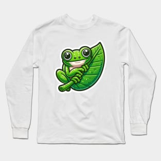 Kawaii tree Frog Long Sleeve T-Shirt